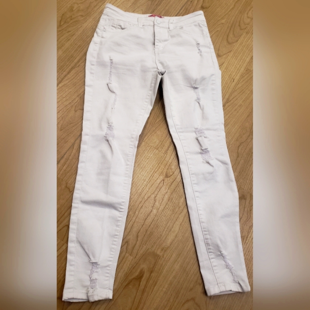 White WAX JEAN BUTT, I LOVE YOU! size 5 / 27